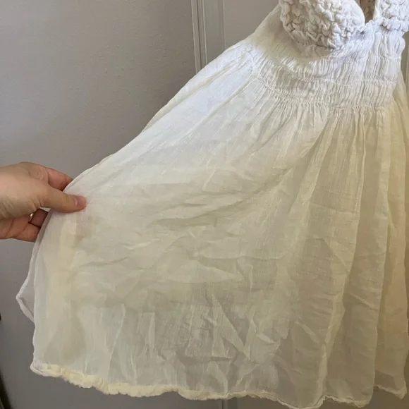 Free People Forever Favorite Mini Ivory sz L - Picture 9 of 11